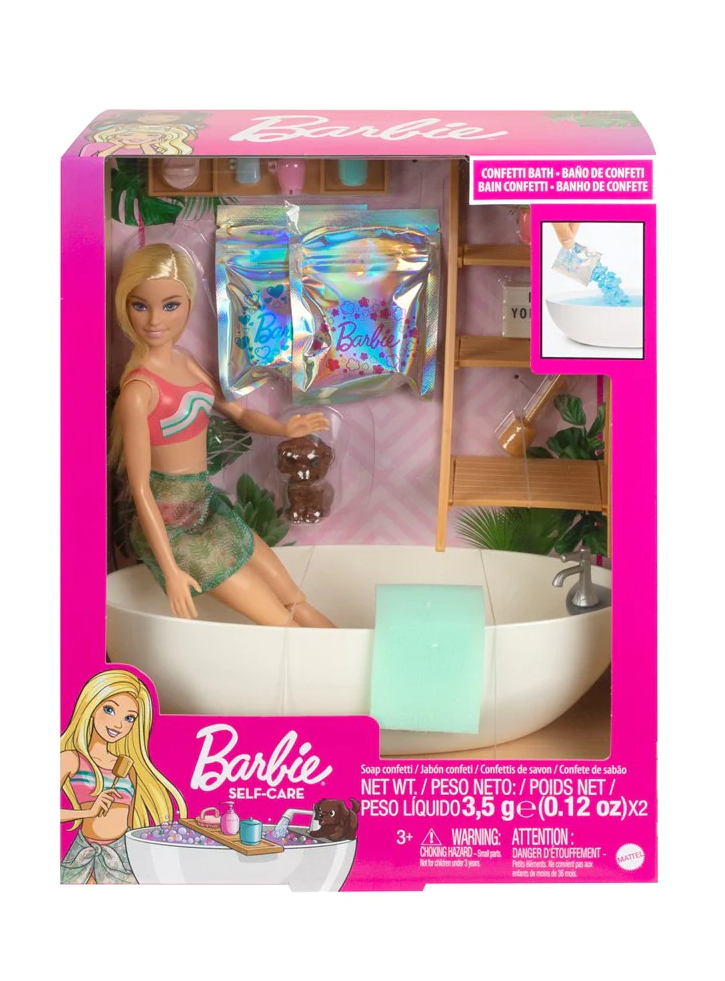 Set Barbie Wellness - Confetti Bath Playset (HKT92)