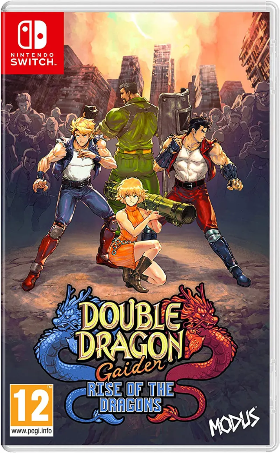 Double Dragon Gaiden Rise of the Dragons Нинтендо Суич