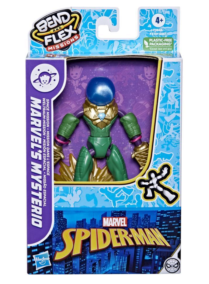 Marvel Spider Man Bend And Flex Missions Marvels Mysterio 15cm F3846