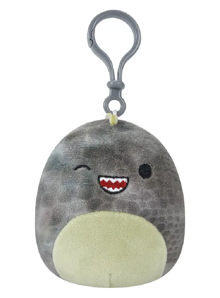 Plus Squishmallows P15 Clip On Xander the Winking Grey T-Rex 9cm