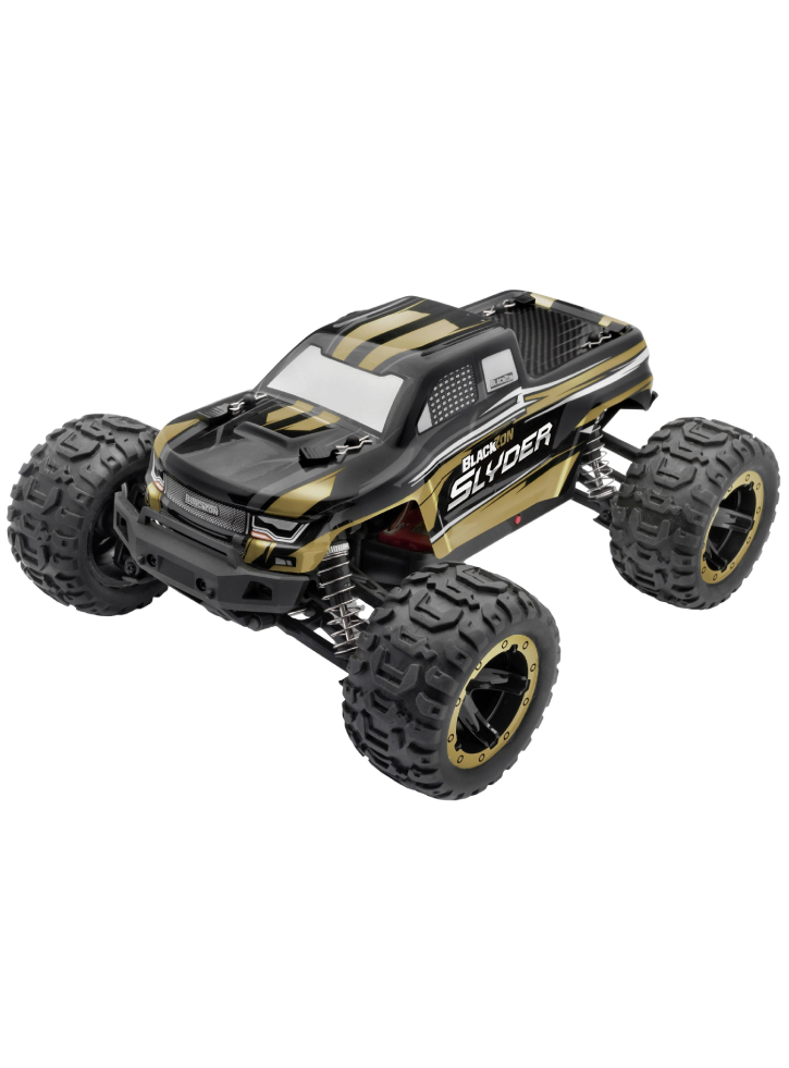 Vehicul BLACKZON Slyder MT 1/16 4WD Electric Monster Truck Gold (540101)