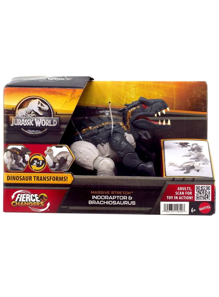 Jurassic World Fierce Changers Massive Stretch Indoraptore Brachiosaurus (HPD35)