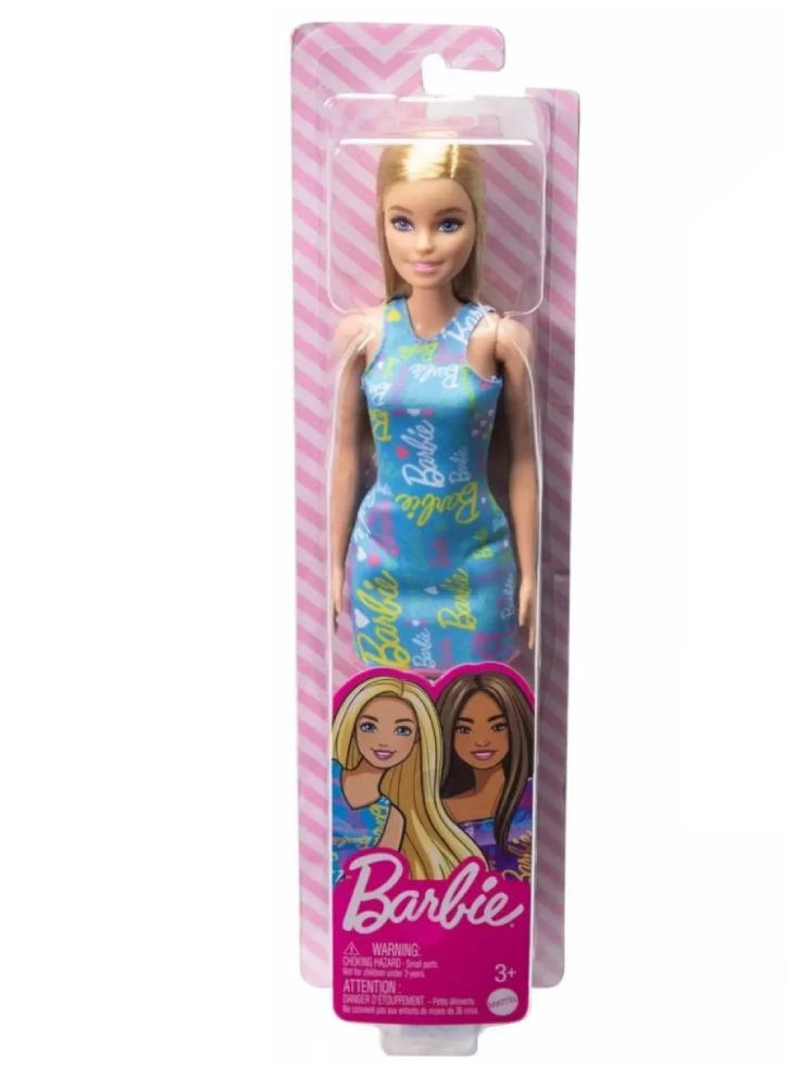 Papusa Barbie Blonde Blue Dress (HGM59)