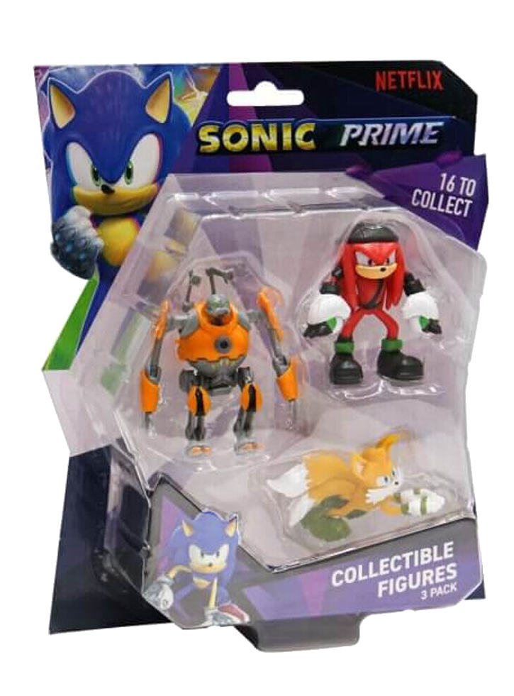 Sonic Prime Collectible 3 Pack S1 6.5cm Random SON2020