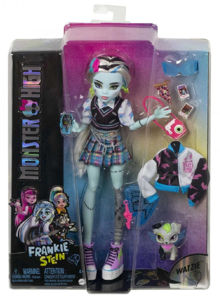 Papusa Monster High & Pet Frankie (HHK53)