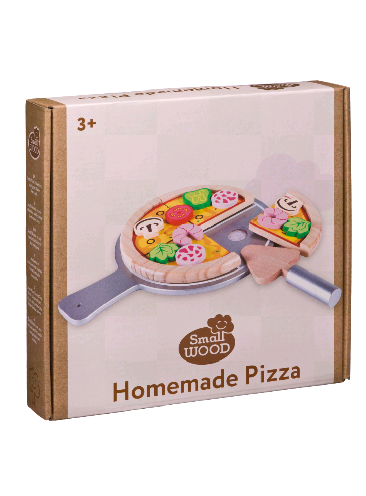 Set Small Wood Homemade Pizza (L40153)