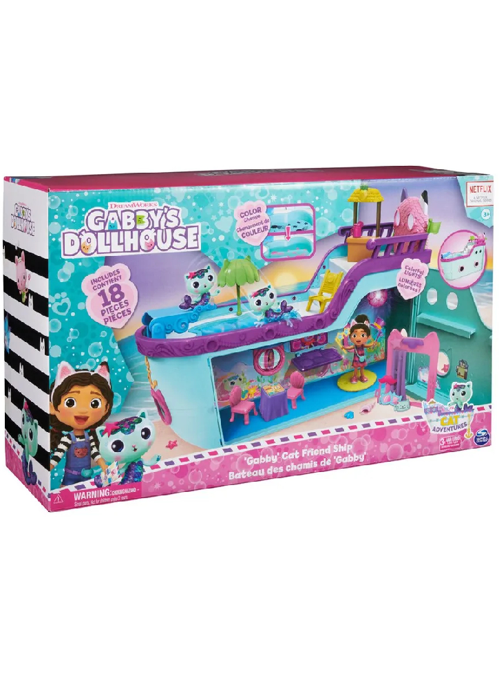 Set Gabby\'s Dollhouse Cat-Tastic Cruise Ship (6066583)