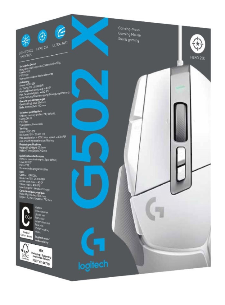 Mouse Logitech G502 X White