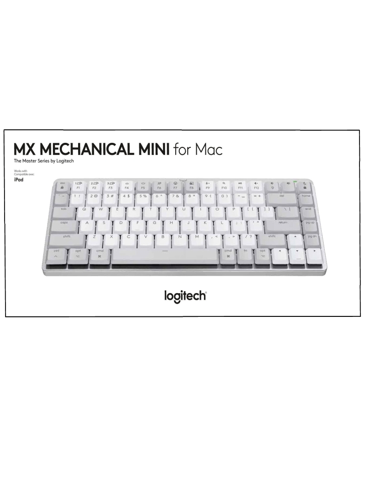 Tastatura Logitech MX Mechanical Mini Wireless Illuminated Pale Grey Nordic