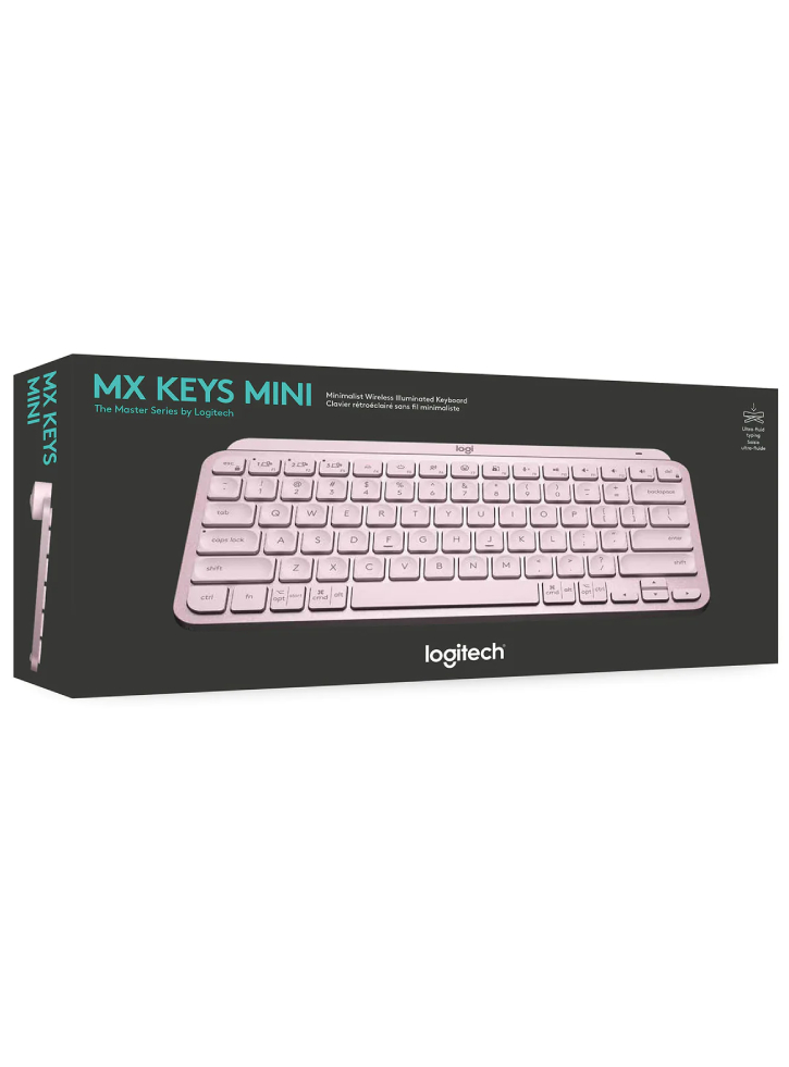 Tastatura Logitech MX Keys Mini Minimalist Wireless Illuminated Pink