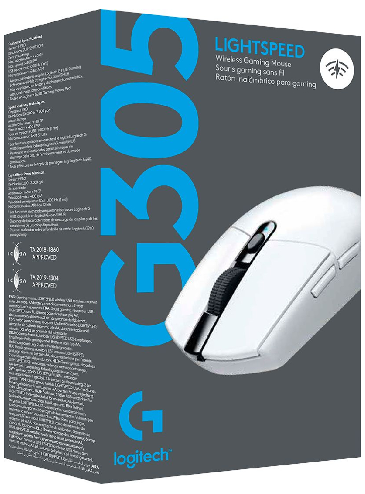 Mouse Logitech G305 Wireless White