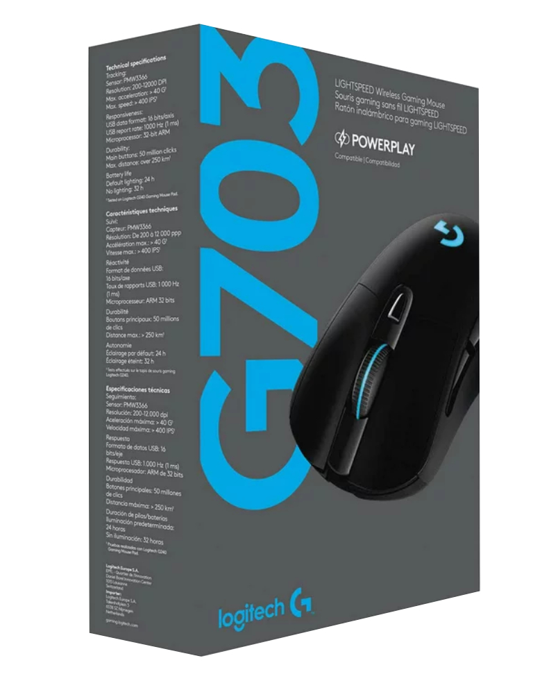 Mouse Logitech G703 Light Speed Wireless Black