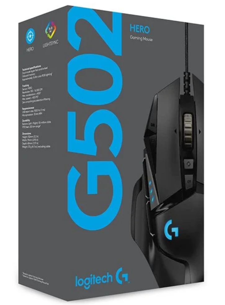 Mouse Logitech G502 Hero High Performance Black