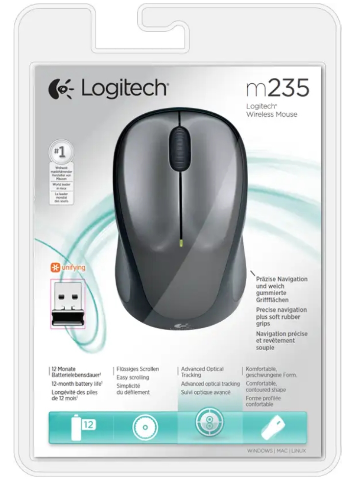 Mouse Logitech M235 Wireless Black/Grey