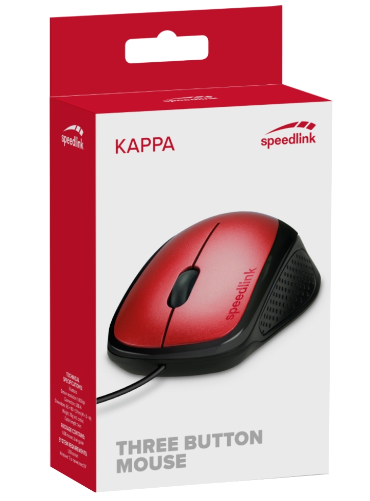 Mouse Speedlink Kappa USB Red/Black