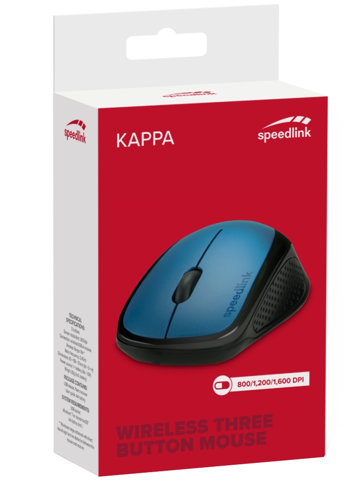 Mouse Speedlink Kappa Wireless USB Blue/Black