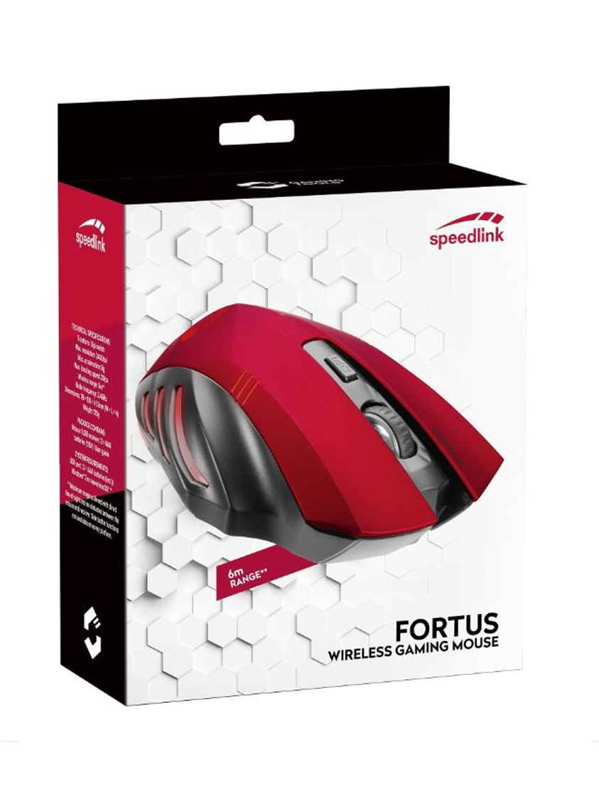 Mouse Speedlink Fortus Wireless Red/Black