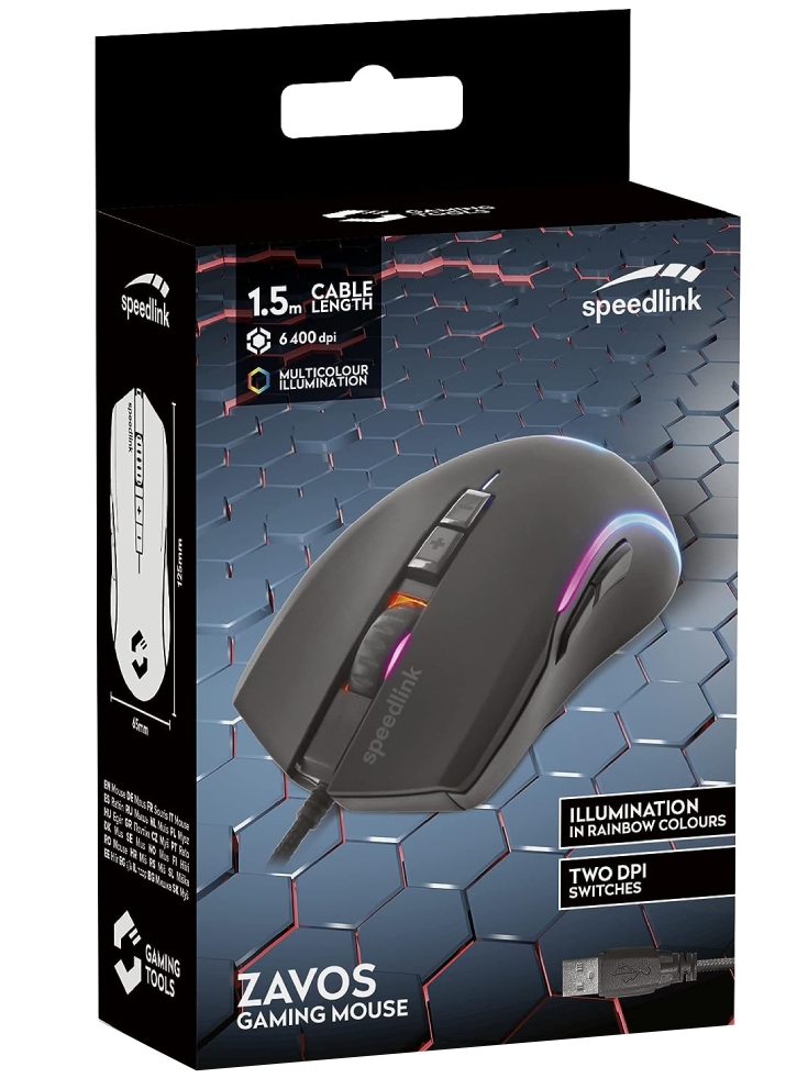 Mouse Speedlink Zavos Rubber-Black