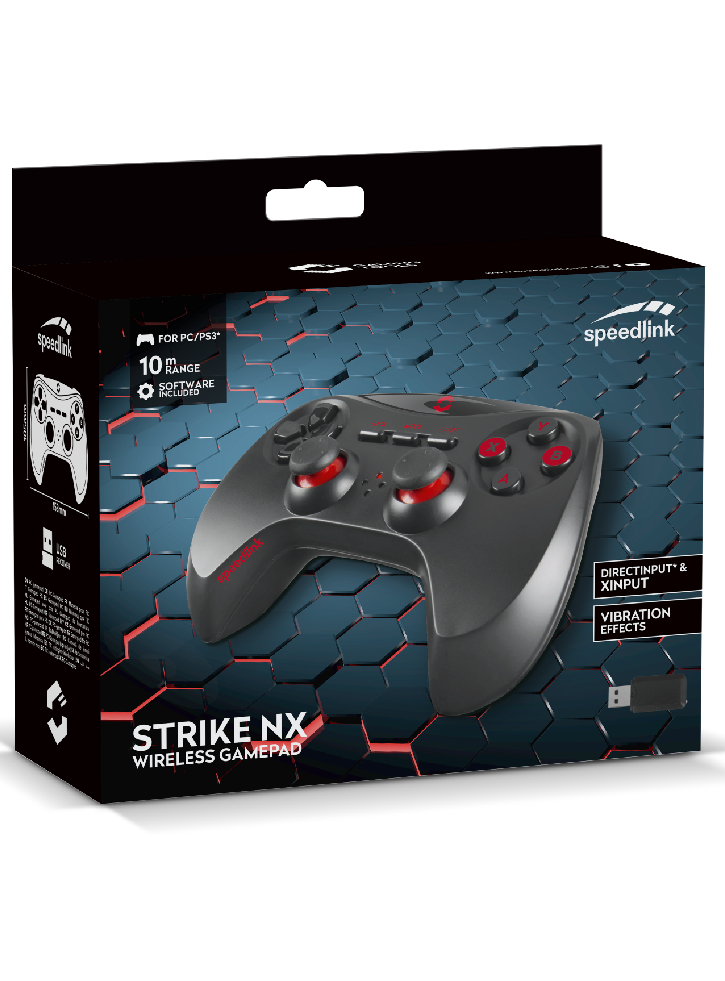 Controller Speedlink Strike NX Wireless Black - PC & PS3