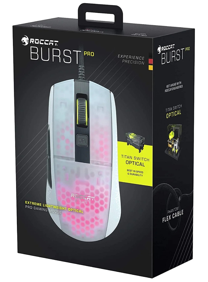 Mouse Roccat Burst Pro White