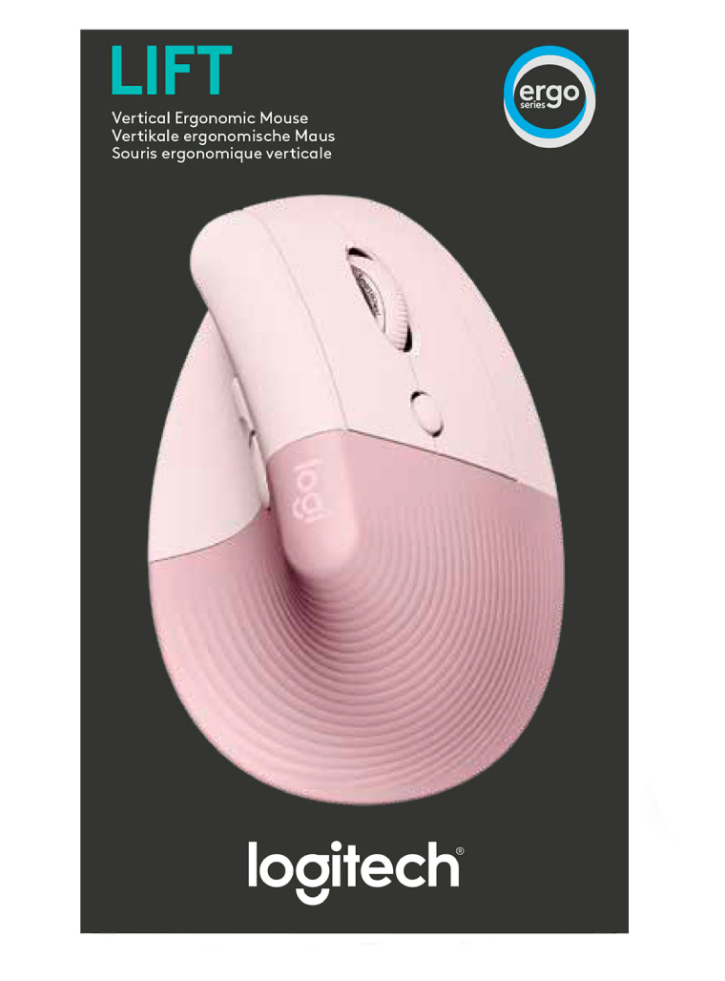 Mouse Logitech Lift Ergo Rose/Dark Rose