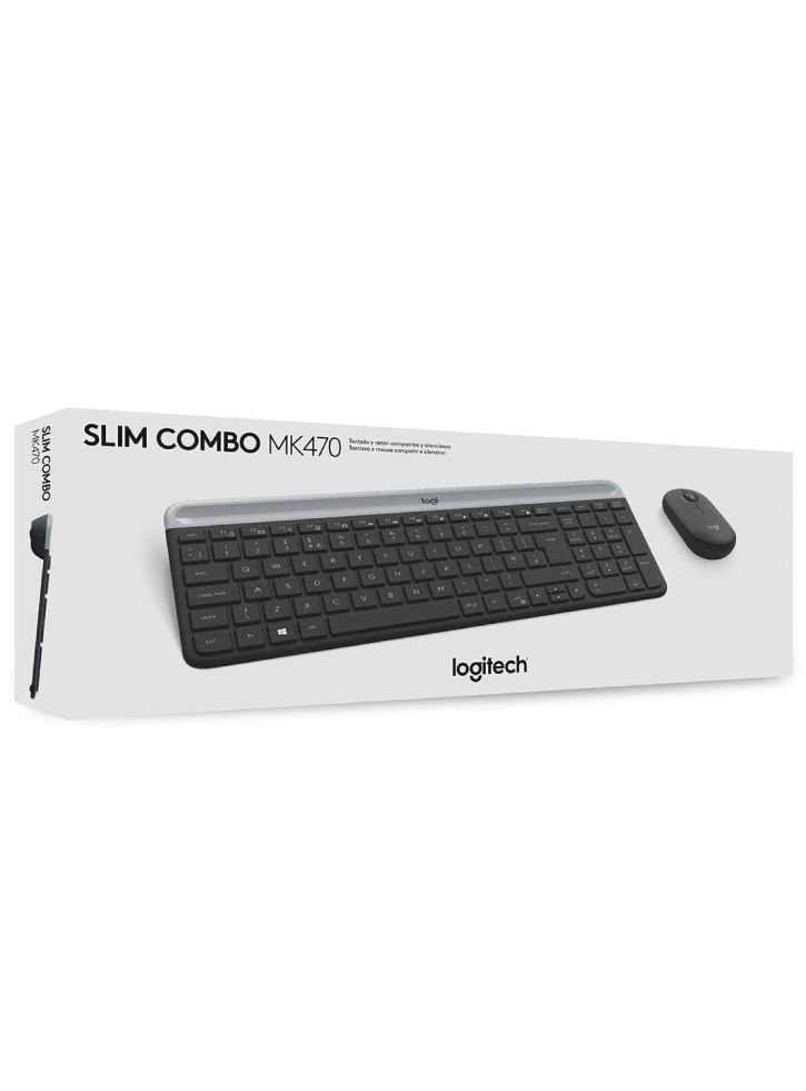 Set Tastatura & Mouse Logitech Slim Wireless Combo MK470