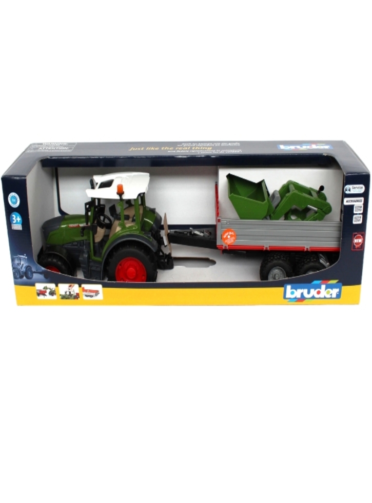 Tractor Bruder Fendt Vario 211 & Tipping Trailer (02182)