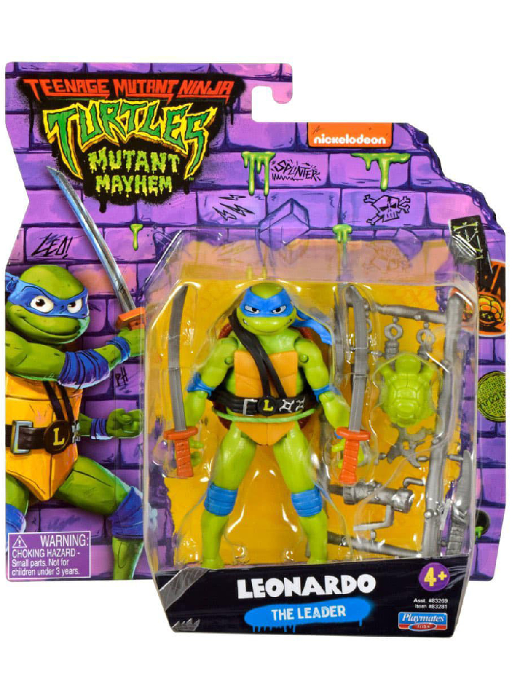 Figurina Turtles Mutant Mayhem Basic Leonardo 12cm