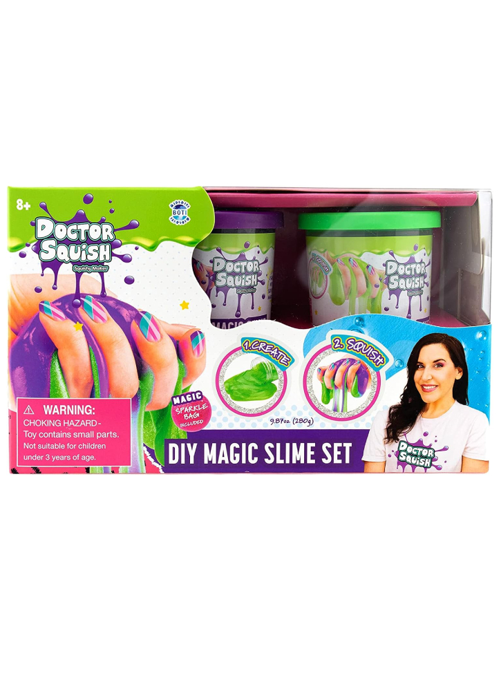 Set Doctor Squish DIY Magic Slime Double Set Green and Purple (38496)