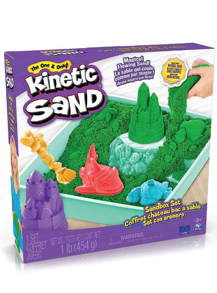 Set Kinetic Sand Sandbox Green (20143455)