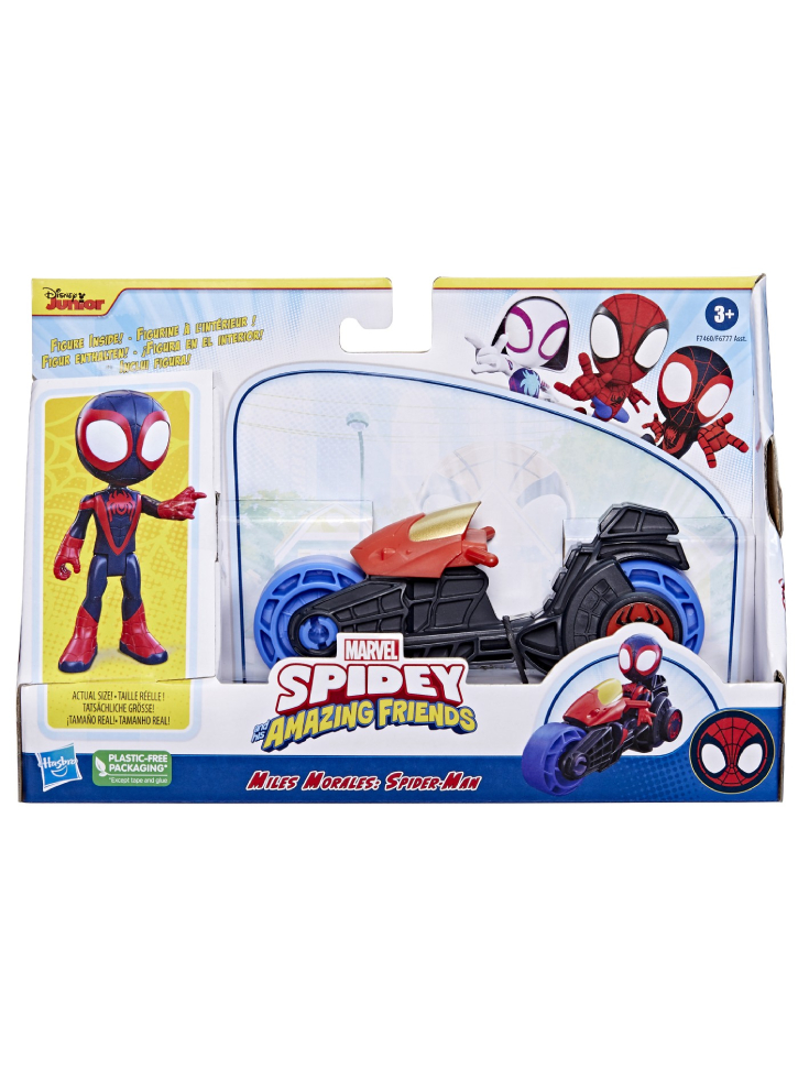 Spidey and His Amazing Friends Motorcycle & Miles Morales (F7460)