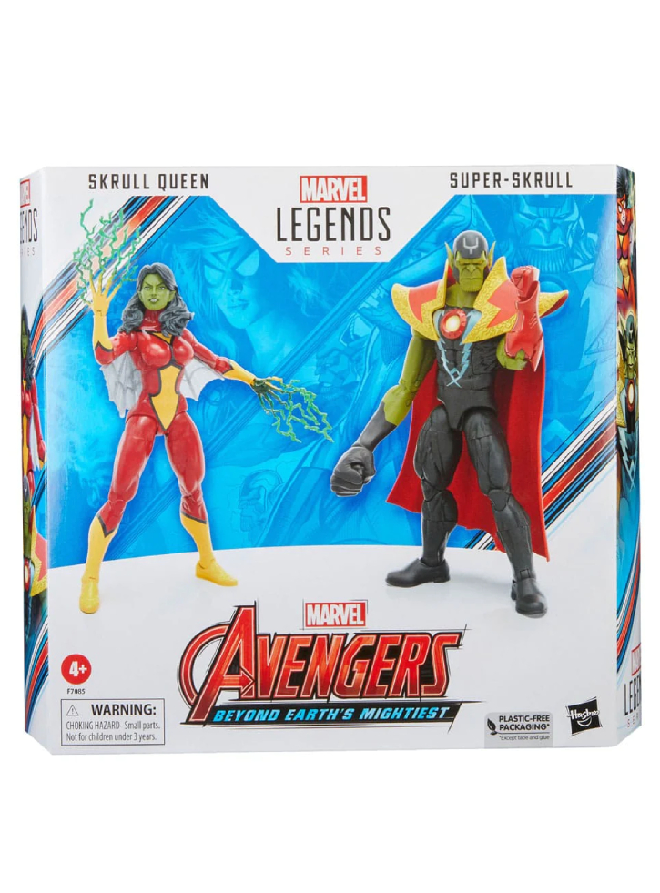 Avengers Legends Series Skrull Queen & Super Skrull 60th Anniversary 15cm