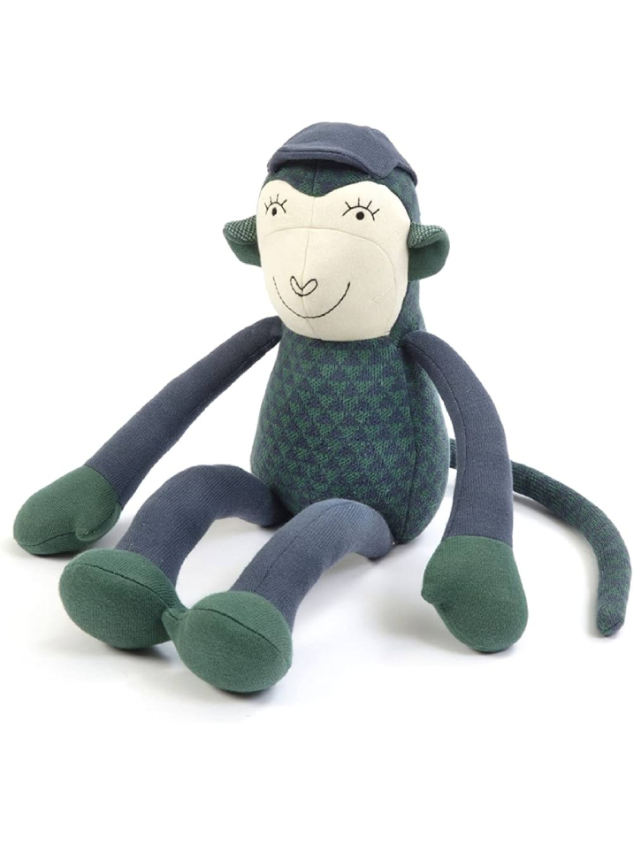 Plus Smallstuff Monkey Simon Blue/ Green 50cm