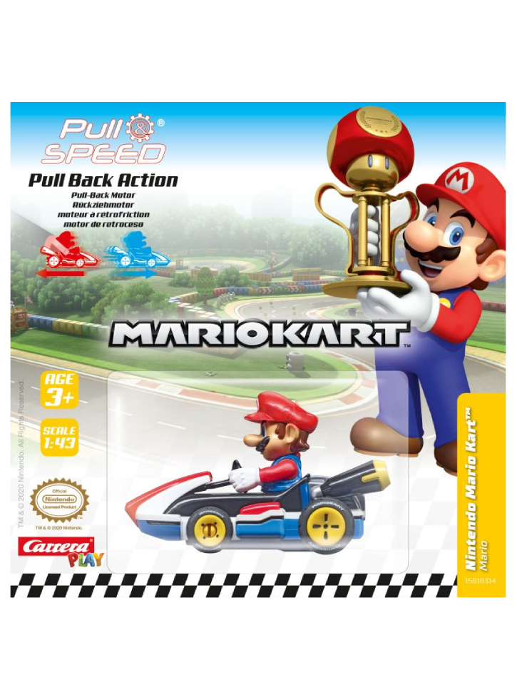 Masina Pull Speed Nintendo Mario Mario 1:43 (15818314)