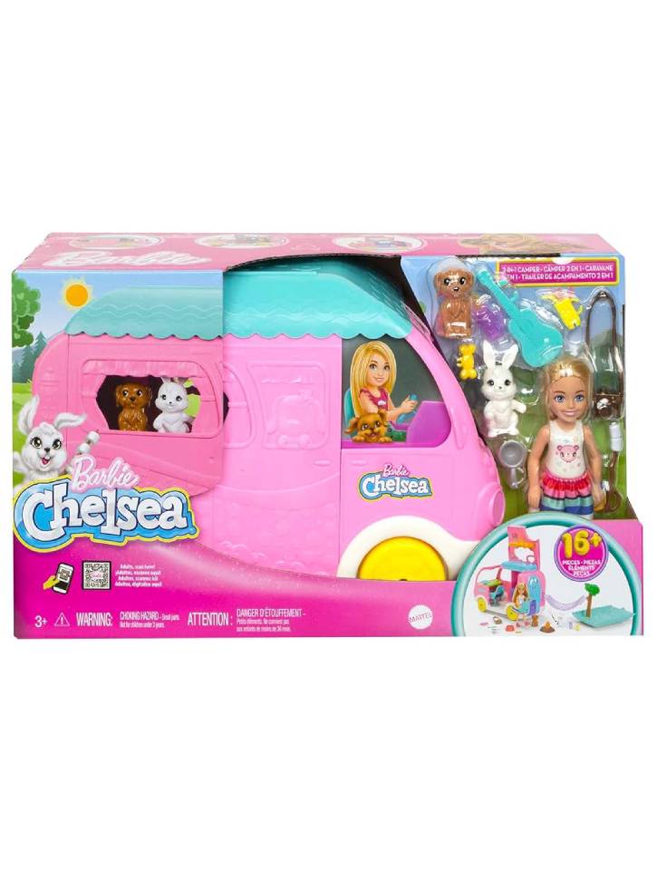 Vehicul Barbie Chelsea Camper (HNH90)