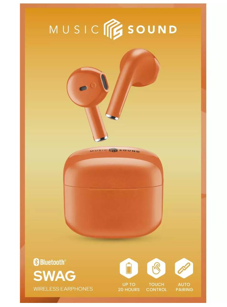 Earphones MS Swag TWS BT Orange