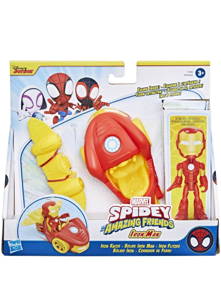 Masina Marvel Spidey and his Amazing Friends Iron Man Iron Racer (F7458)