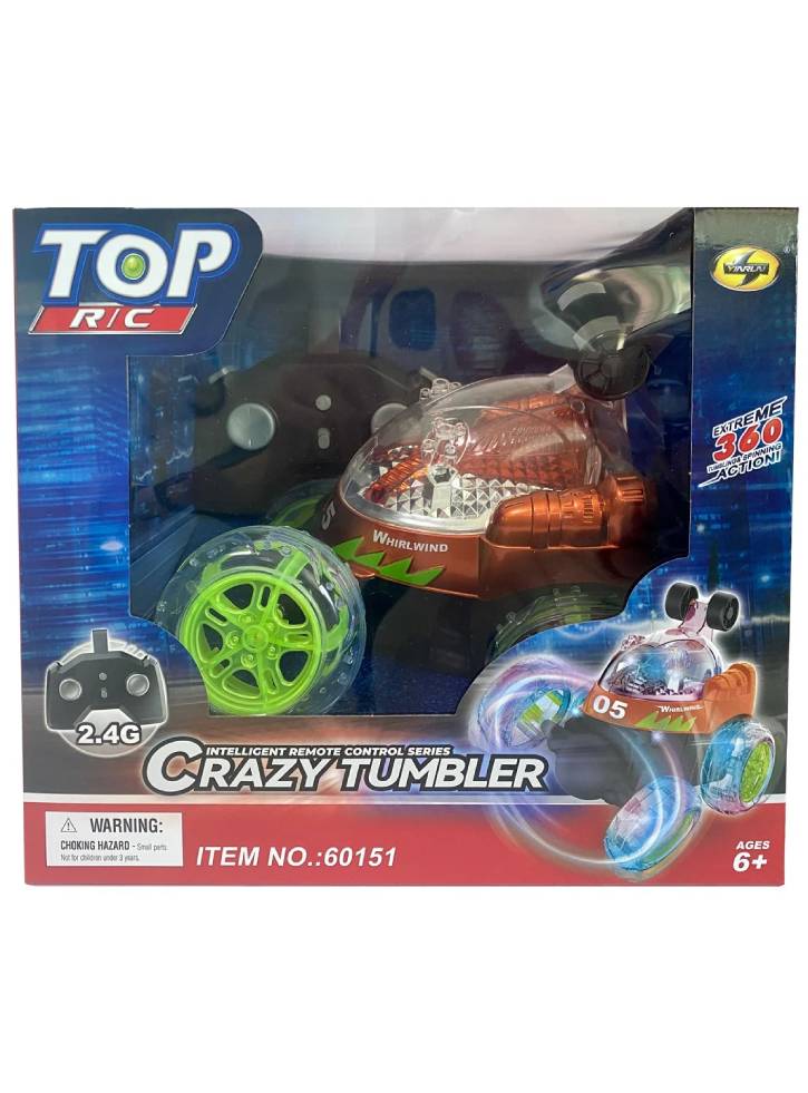 Masina cu telecomanda Crazy Tumbler Stunt R/C w/light 2,4GHz Orange (534444)