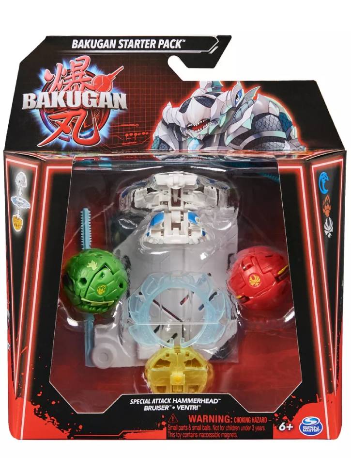 Bakugan Starter Pack Special Attack Hammerhead/Bruiser/Ventri (20142186)