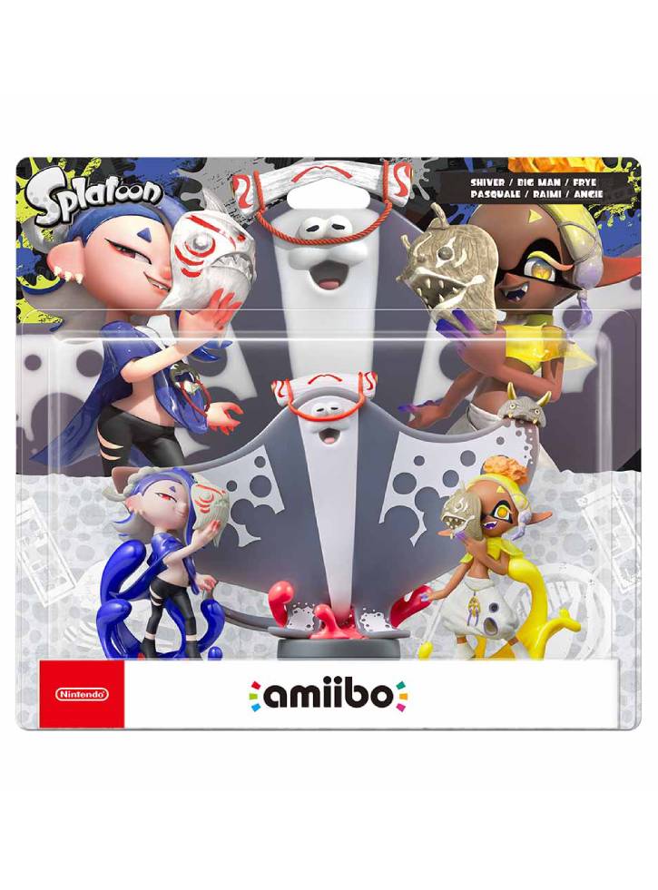 Figurine Amiibo Splatoon 3 3in1 Shiver, Frye & Big Man
