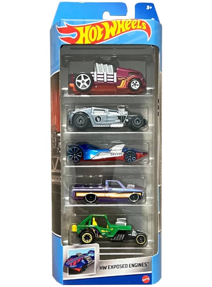 Set 5 Hot Wheels HW Exposed Engines (HLY79)