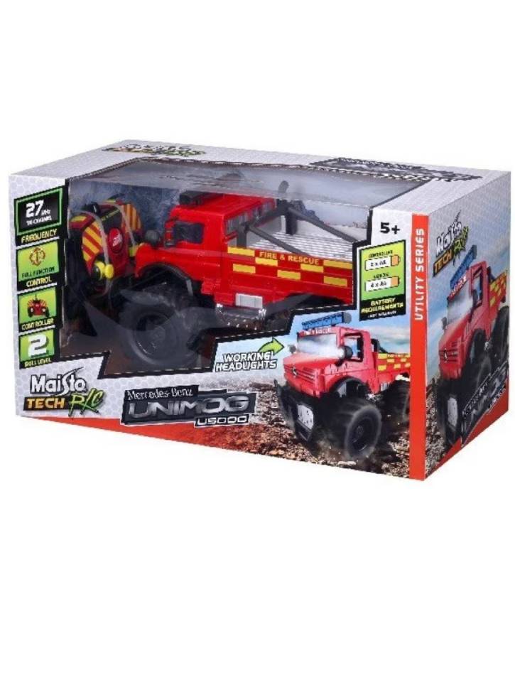 Masina cu telecomanda Maisto M-B U5000 Unimog (Fire Rescue) R/C 1:16 27Mhz (140031)