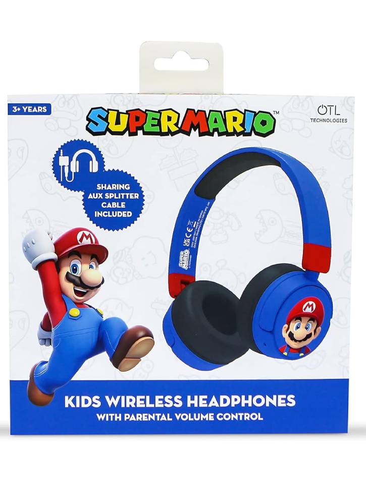 Casti OTL Super Mario Wireless BT Blue