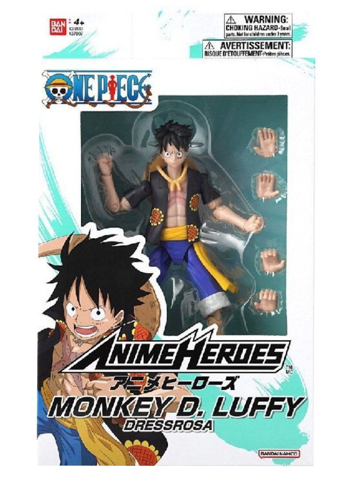 Bandai Anime Heroes One Piece Monkey D Luffy Dressrosa