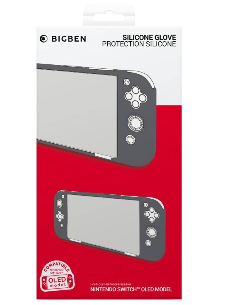 NINTENDO SWITCH OLED SILICONE CASE GREY (SWITCH) Husa Silicon Oled Grey