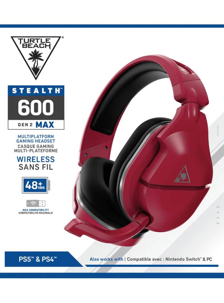 Turtle Beach Stealth 600 Gen2 MAX Midnight Red