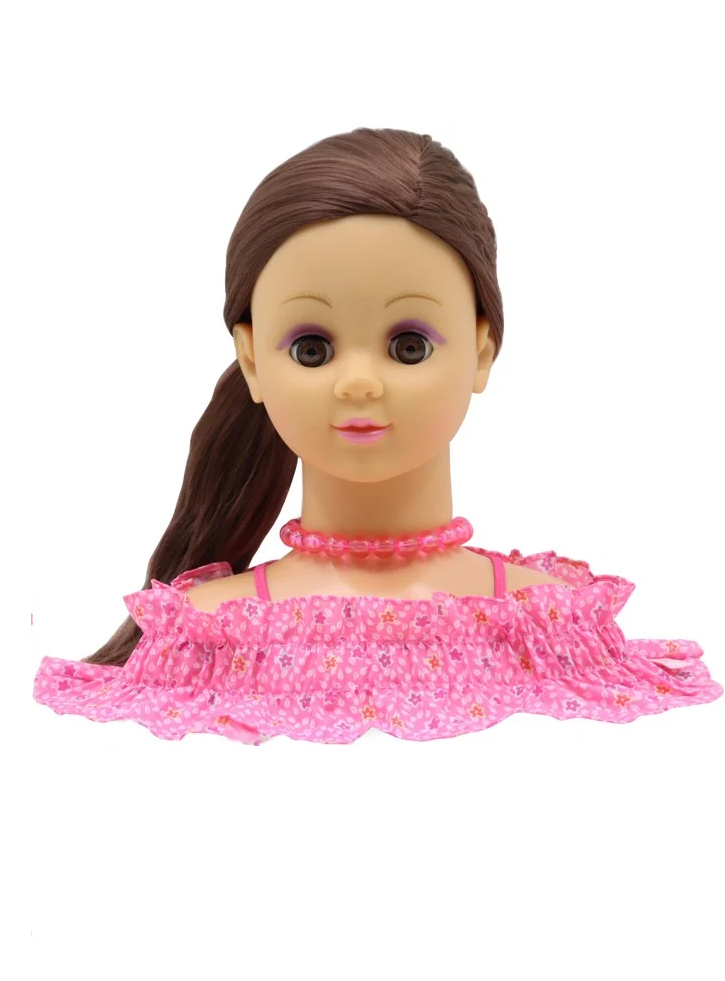 Happy Friend Hairstyling Head Brown Hair (504405)