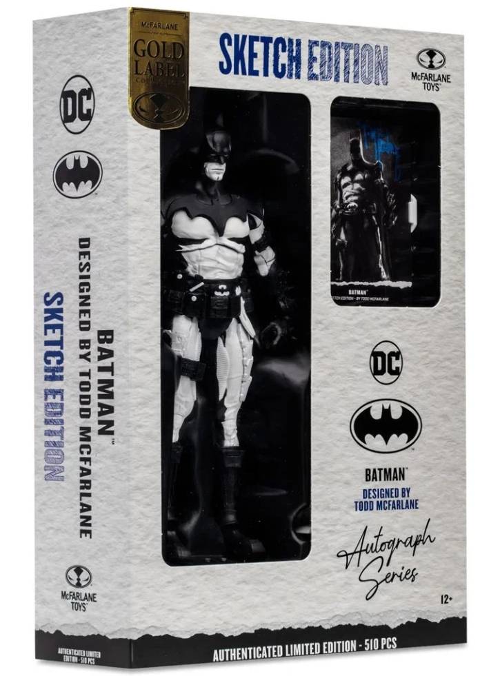 McFarlane DC Multiverse Gold Label Collection Batman by Todd Sketch Edition 18cm