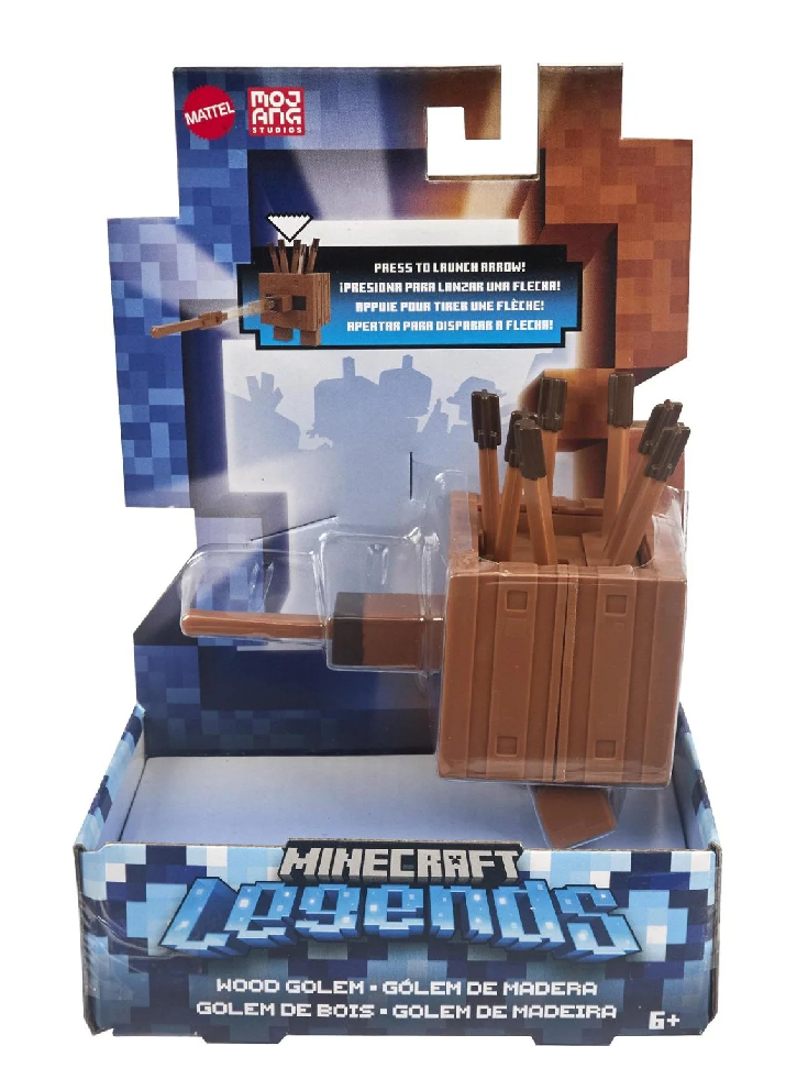 Mattel Minecraft Badger Series Wood Golem 8cm