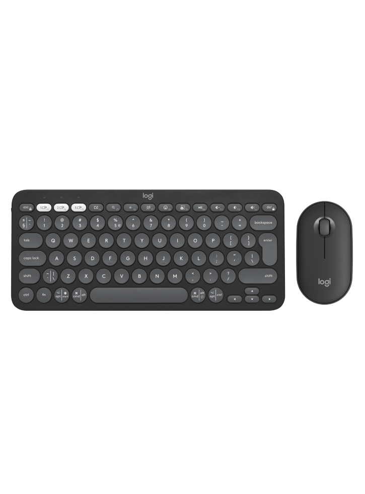 Set Keyboard & Mouse Logitech Pebble 2 Combo Tonal Graphite